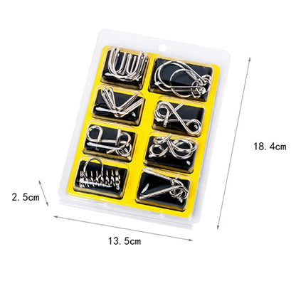 Metal IQ Puzzle 8Pcs/Set