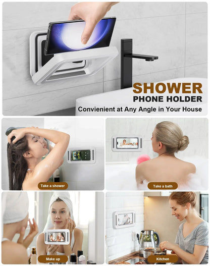 Shower Phone Holder with Speaker