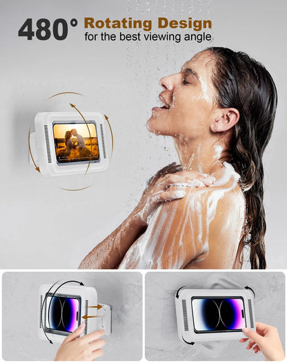 Shower Phone Holder with Speaker