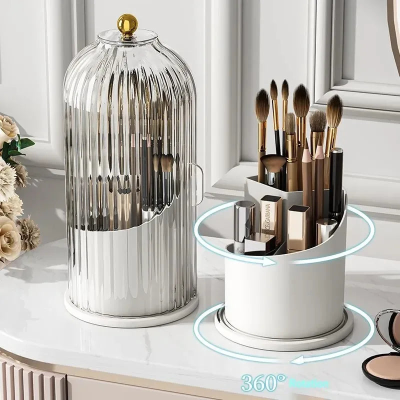 360° Rotating Makeup Brush Makeup Organizer