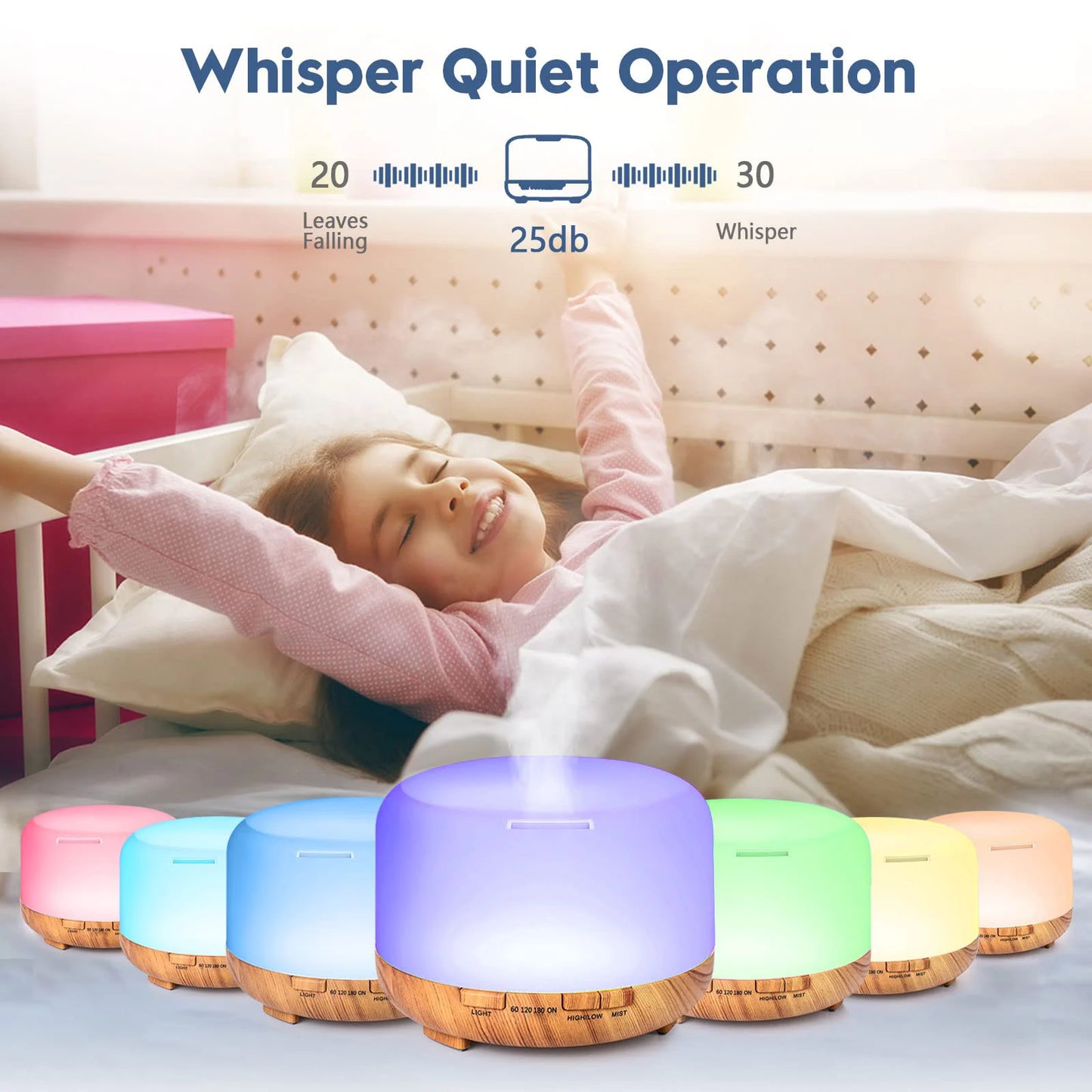 Oil Diffuser Humidifier with Remote Control