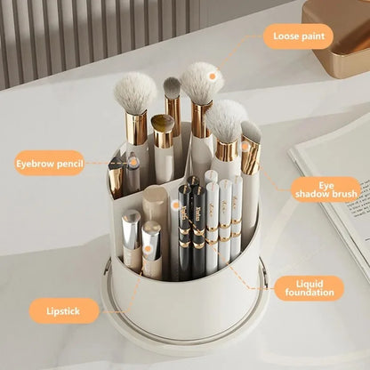 360° Rotating Makeup Brush Makeup Organizer